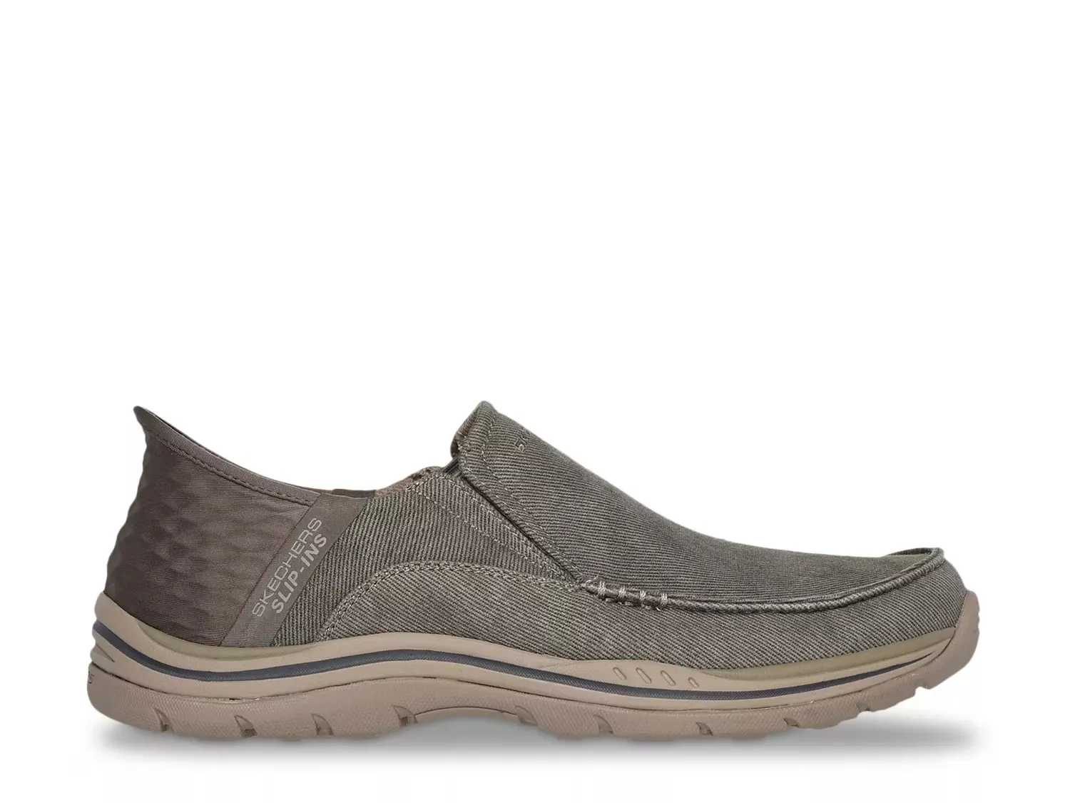 картинка Мужские слипоны Skechers Relaxed Fit Expected Cayson, цвет хаки от магазина Одежда+