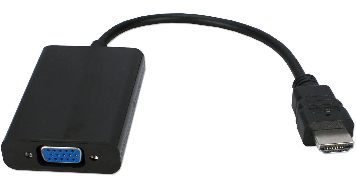 картинка QVS Конвертер видео HDMI в VGA со звуком от магазина Одежда+
