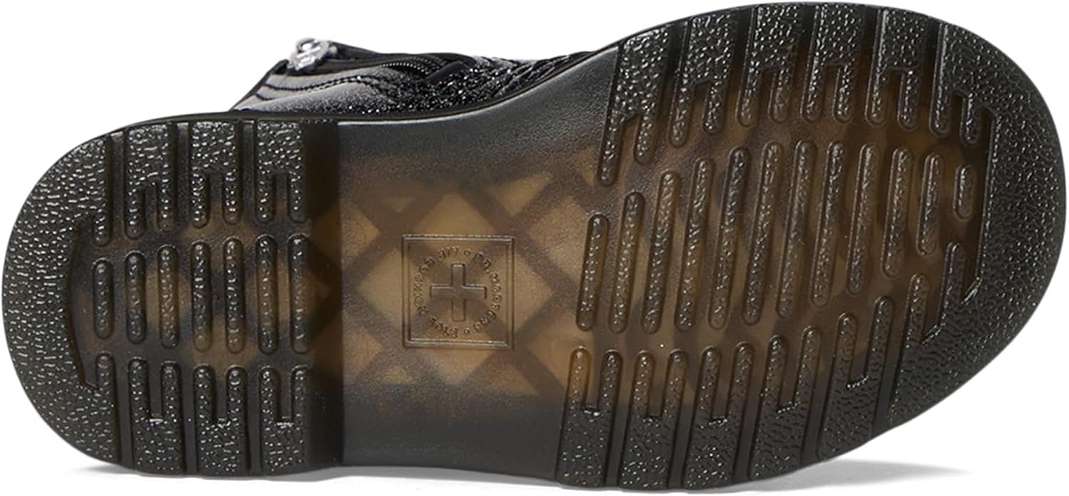 картинка Ботинки Dr. Martens 1460 унисекс для малышей, черный/серебристый от магазина Одежда+
