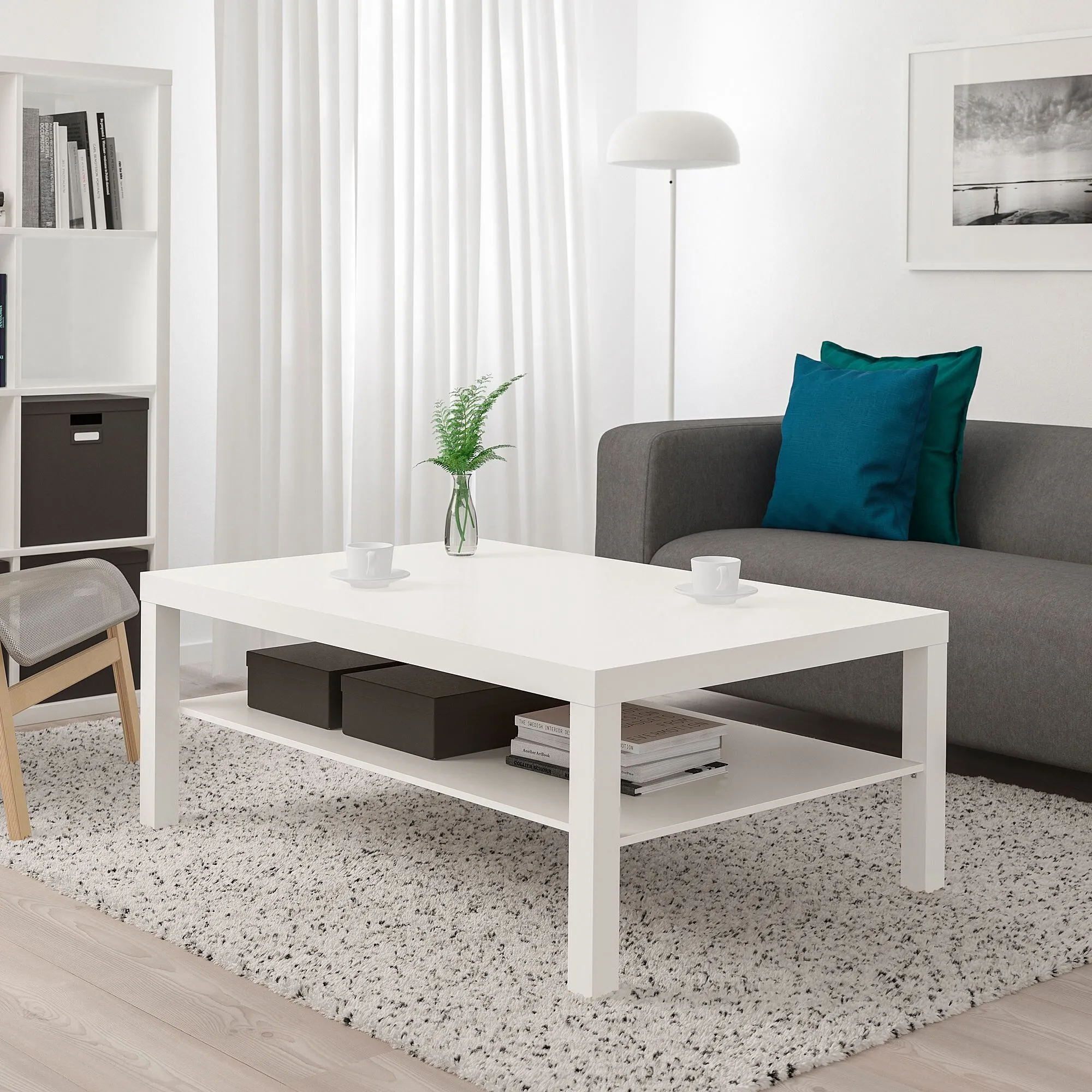 картинка Журнальный столик, белый, 118x78 см, LACK IKEA от магазина Одежда+