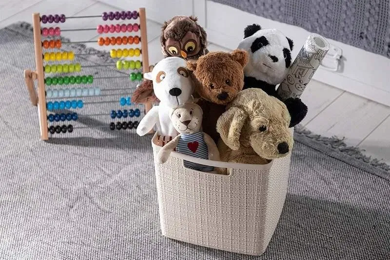 картинка Прямоугольная корзина 36x28x23 см Jute Curver, Экрю от магазина Одежда+