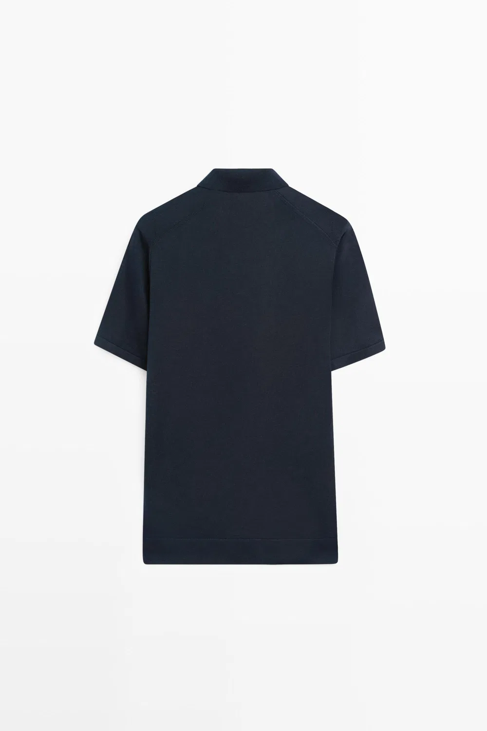 картинка Свитер-поло Massimo Dutti Argyle Knit, темно-синий от магазина Одежда+