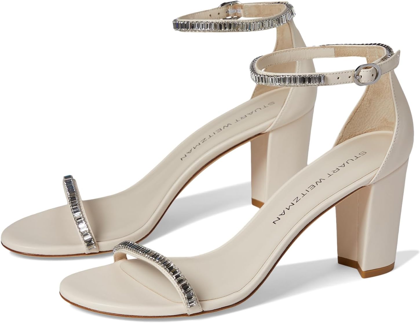 картинка Босоножки Stuart Weitzman Nearlynude Stefanie Sandal, цвет Seashell/Clear от магазина Одежда+