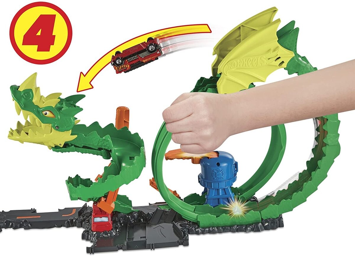 картинка Hot Wheels, City, Dragon Loop, набор треков, HDP03 от магазина Одежда+
