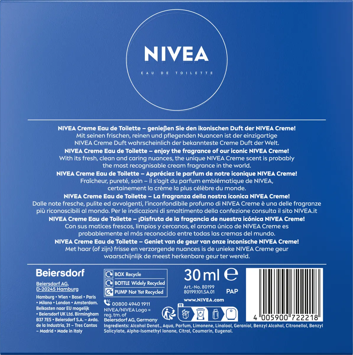 картинка Туалетная вода Nivea Creme от магазина Одежда+