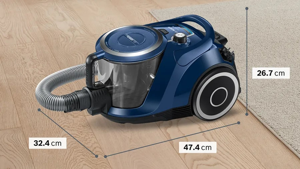 картинка Пылесос Bosch BGC41X36, 700 Вт, синий от магазина Одежда+