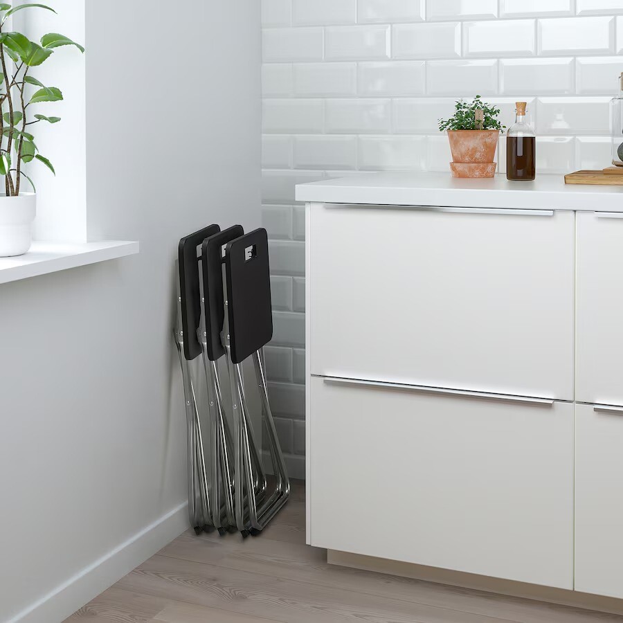 картинка Табурет Ikea Gunde Folding, черный от магазина Одежда+