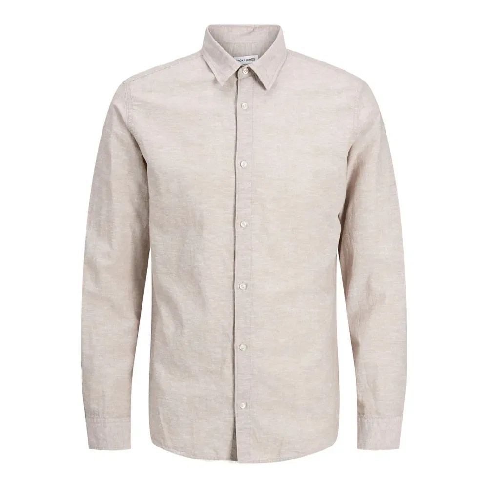 картинка Рубашка с длинным рукавом Breeze Jack & Jones, бежевый от магазина Одежда+