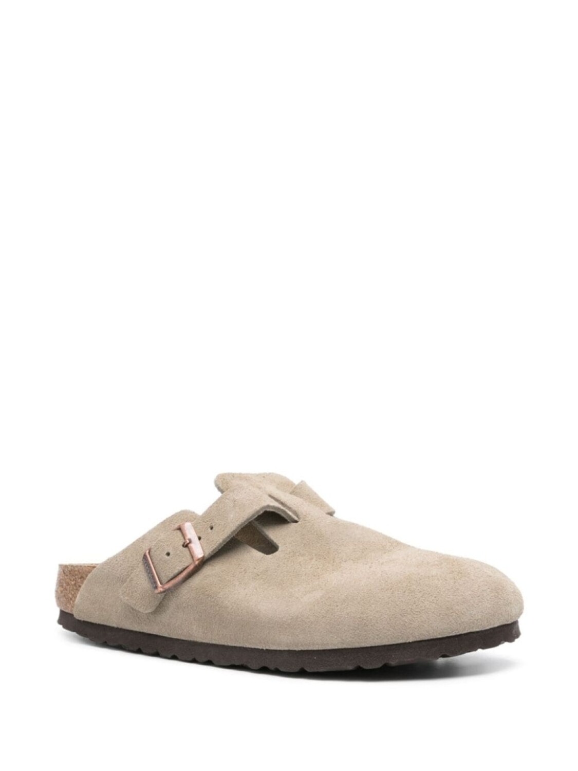 картинка Мюли Birkenstock Boston Soft Footbed Suede Leather, бежевый от магазина Одежда+