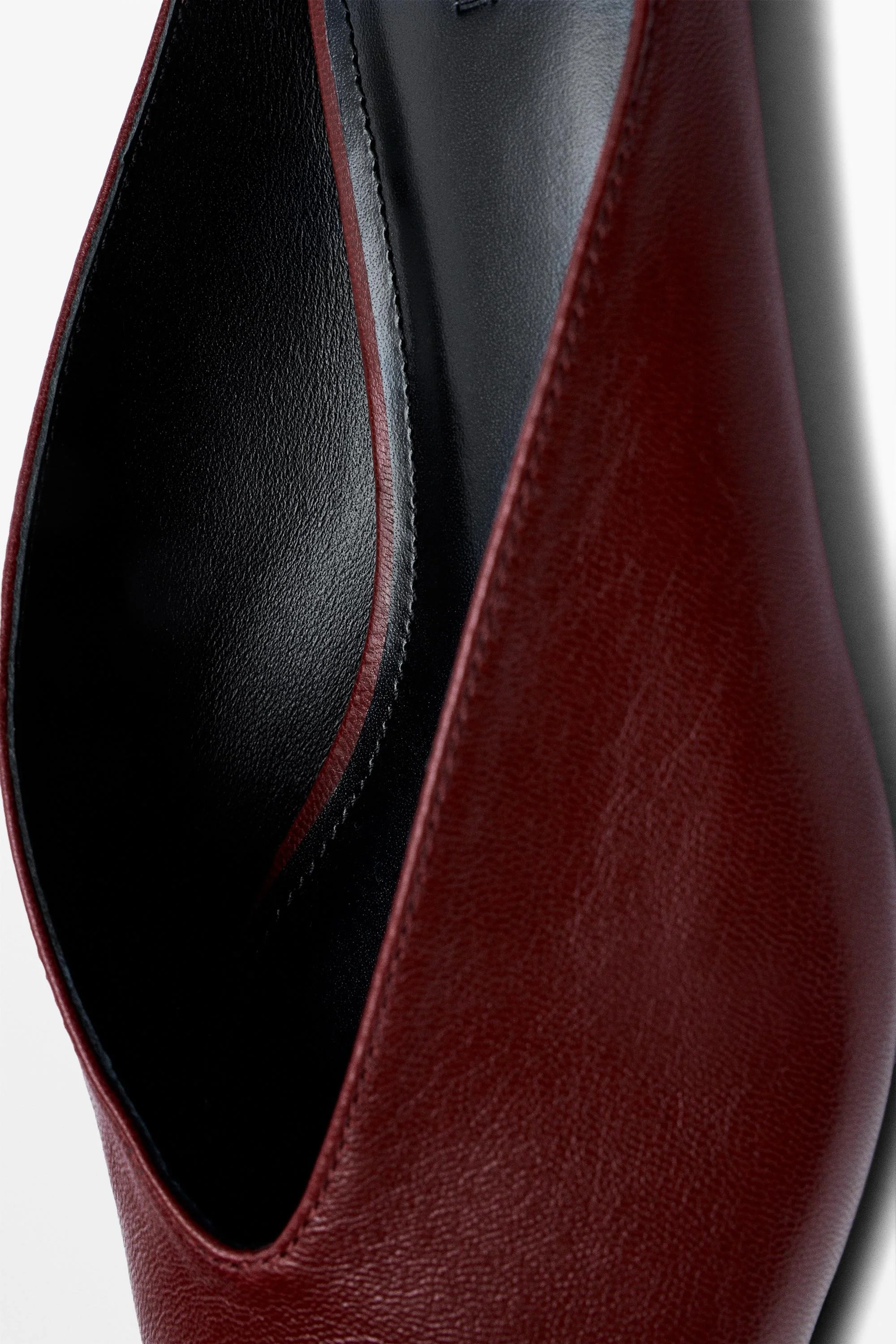 картинка Мюли женские Massimo Dutti Soft Leather, бордовый от магазина Одежда+
