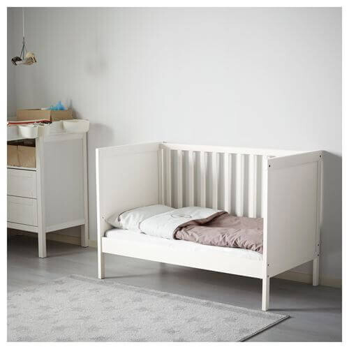 картинка Кроватка детская Ikea, 60x120 см, Sundvik, белый от магазина Одежда+