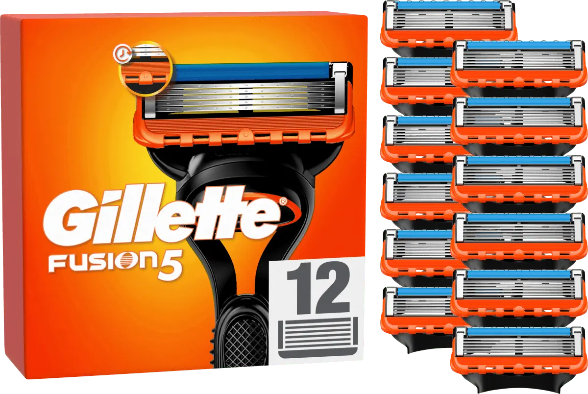 картинка Сменные кассеты Gillette Fusion5 для бритья (12 шт) от магазина Одежда+