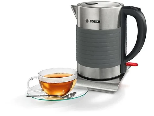 картинка Чайник Bosch TWK 7 S 05, серый / черный от магазина Одежда+