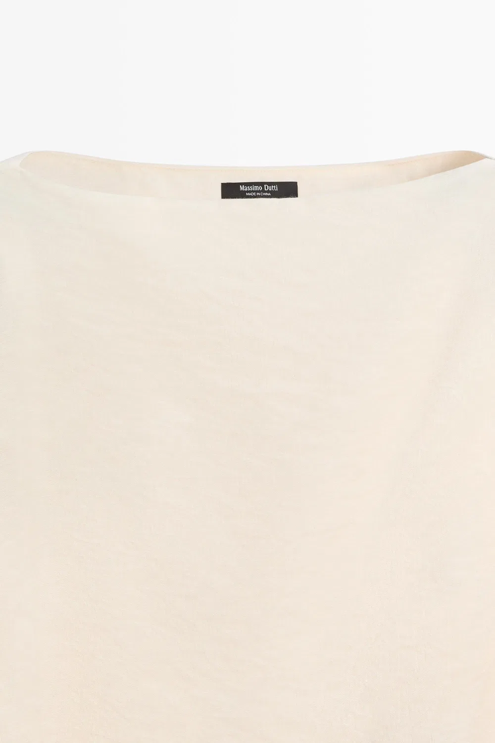 картинка Блузка Massimo Dutti, асимметричная струящаяся, кремовый от магазина Одежда+