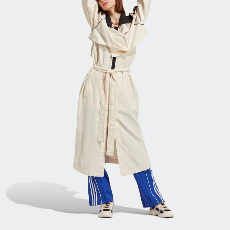 картинка Женский тренч adidas Originals, белый от магазина Одежда+