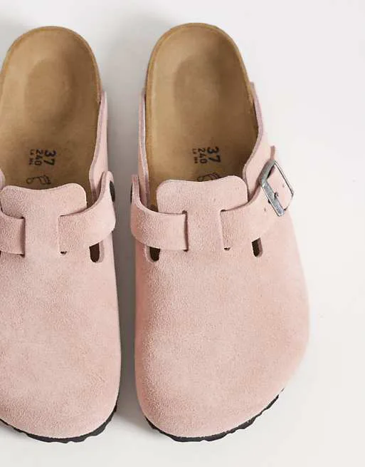 картинка Сабо Birkenstock Boston из розовой глины от магазина Одежда+