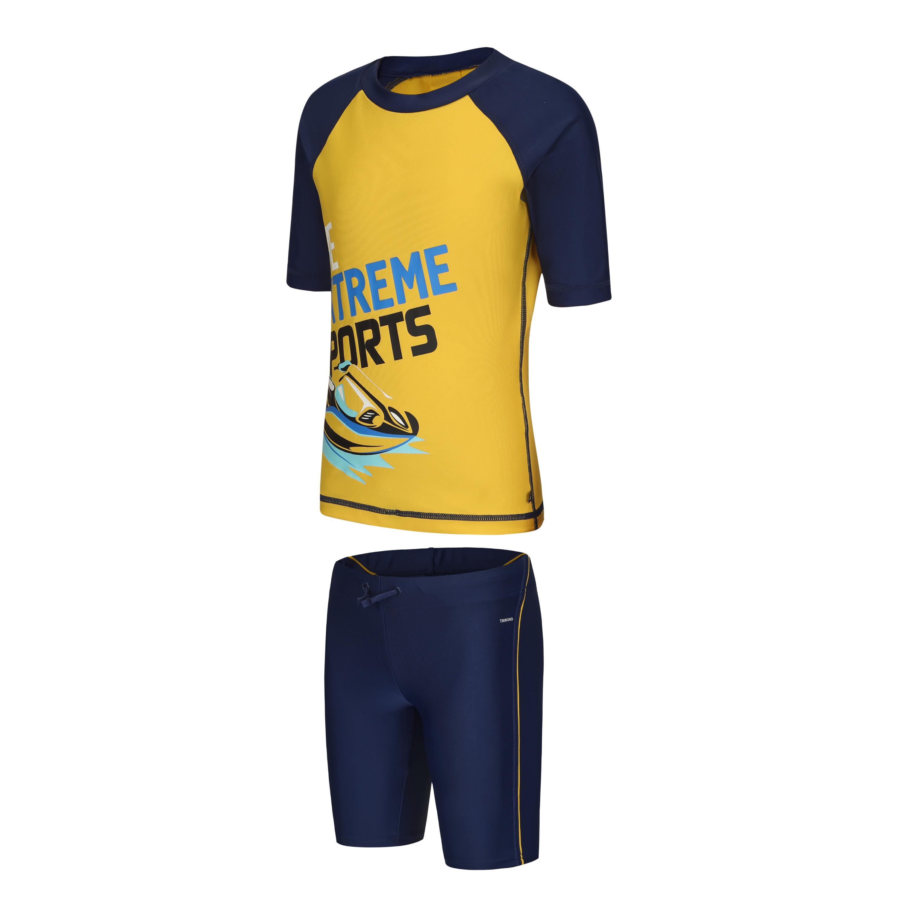 картинка Мужские детские раздельные плавки YELLOW/NAVY Nabaiji от магазина Одежда+