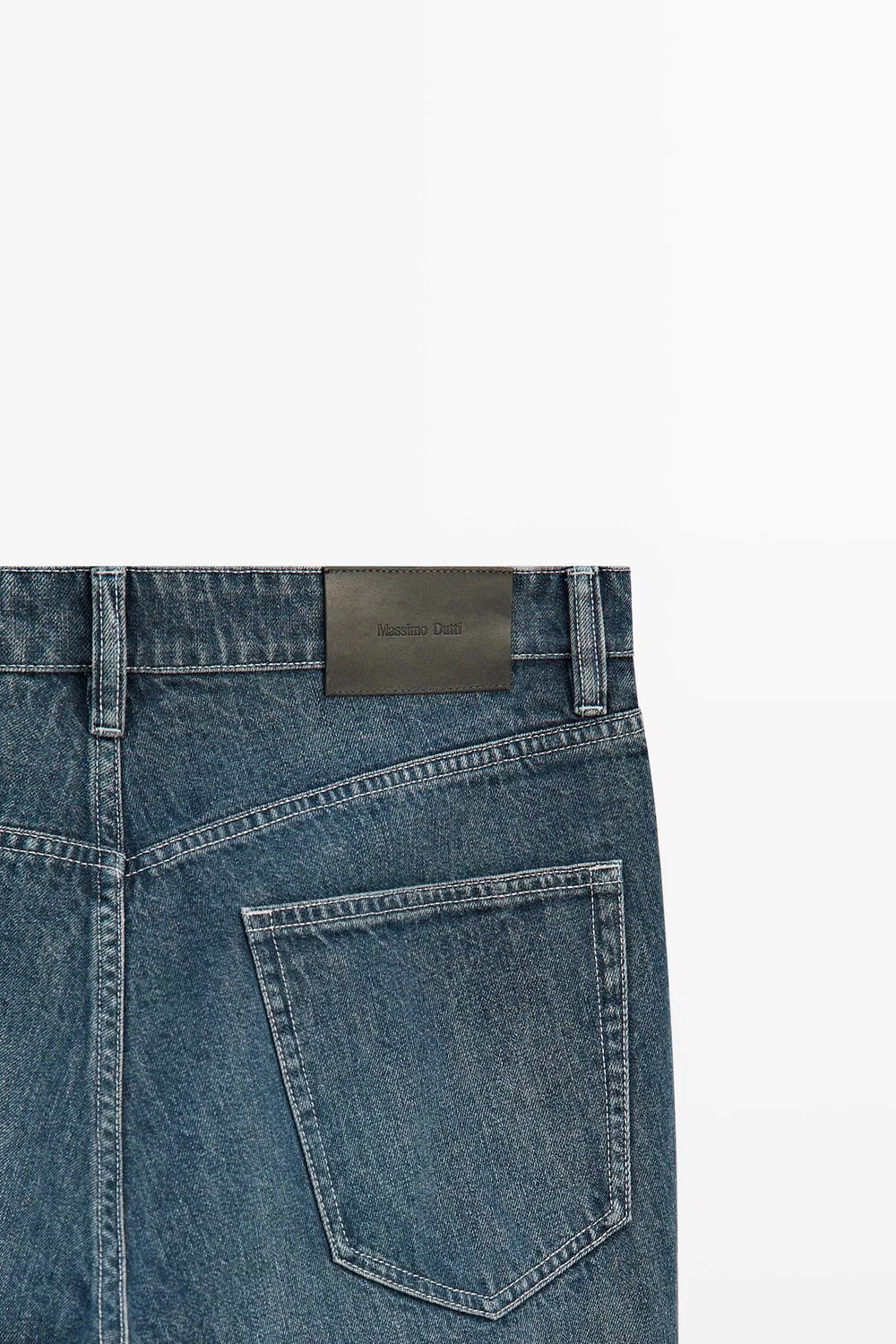 картинка Джинсы Massimo Dutti Tapered Fit, синий от магазина Одежда+