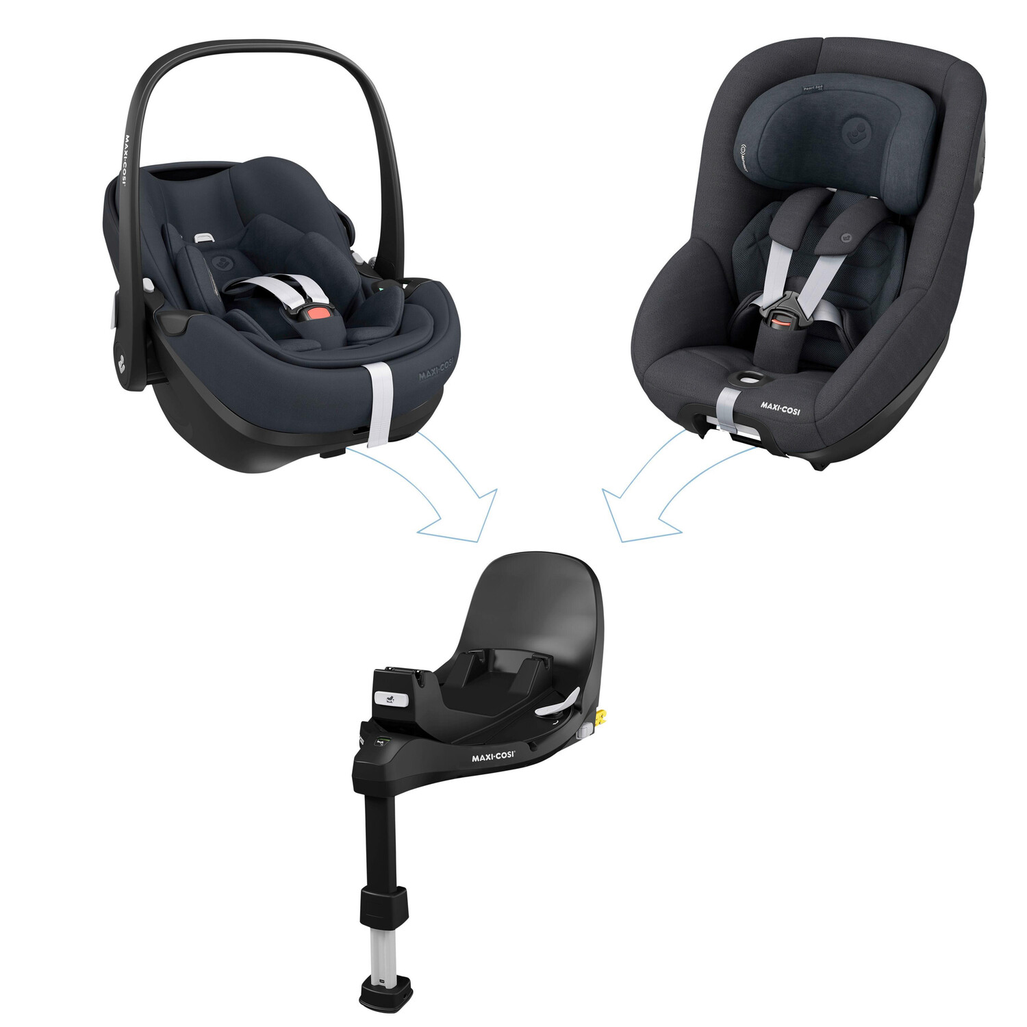 картинка Детское сиденье isofixstation familyfix 360 pro Maxi-Cosi, черный от магазина Одежда+