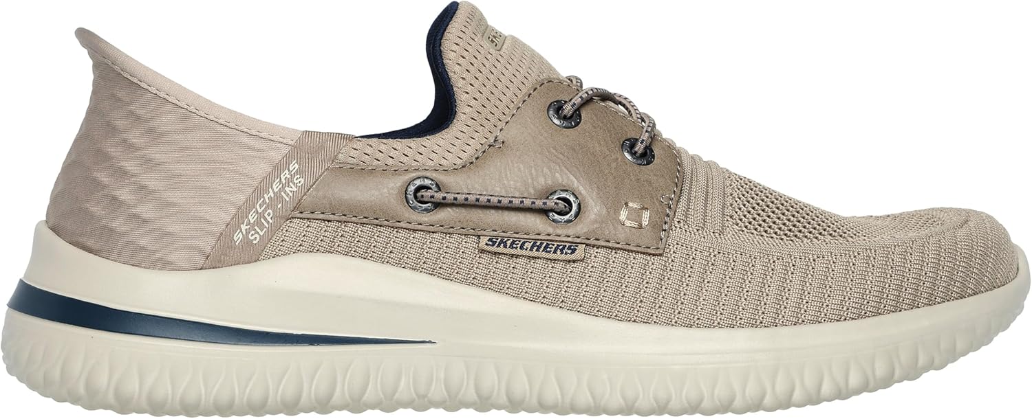 картинка Мужские лоферы Skechers Delson 3.0 - Roth Slip-ins, Taupe от магазина Одежда+
