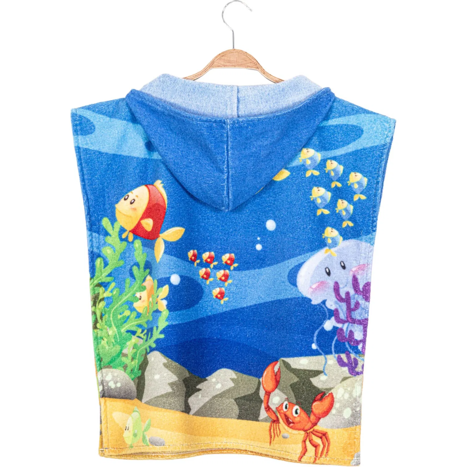 картинка Пончо детское из хлопка Mermaid Egeria, Royale от магазина Одежда+