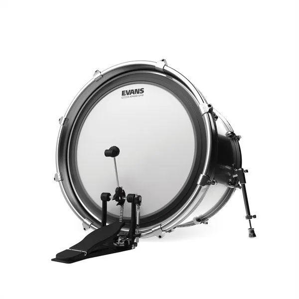 картинка Бас-барабанная пластика 18", EMAD UV2 Coated, Evans, white от магазина Одежда+