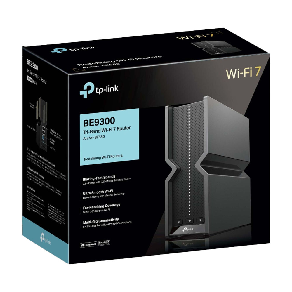 картинка Wi-Fi роутер TP-LINK Archer BE550, черный от магазина Одежда+