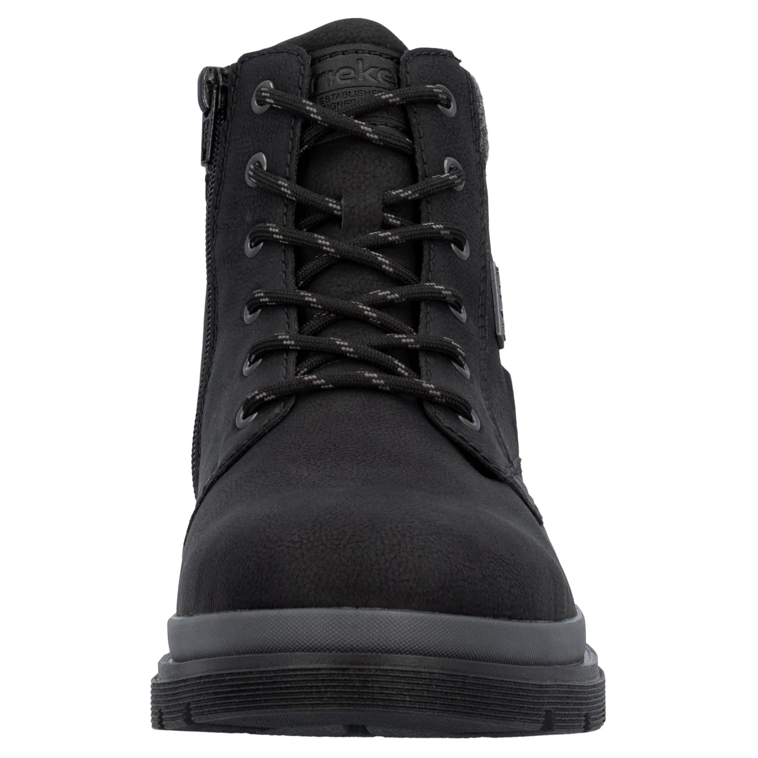 картинка Мужские зимние дутики с мембраной Rieker, Black/Gray от магазина Одежда+