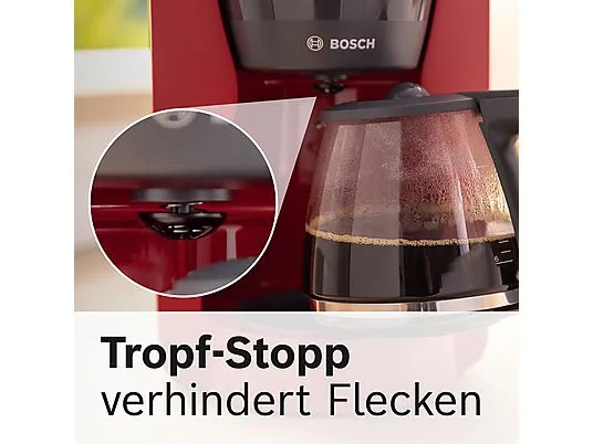 картинка Кофемашина Bosch TKA3M134 MyMoment, красный / темно-красный от магазина Одежда+