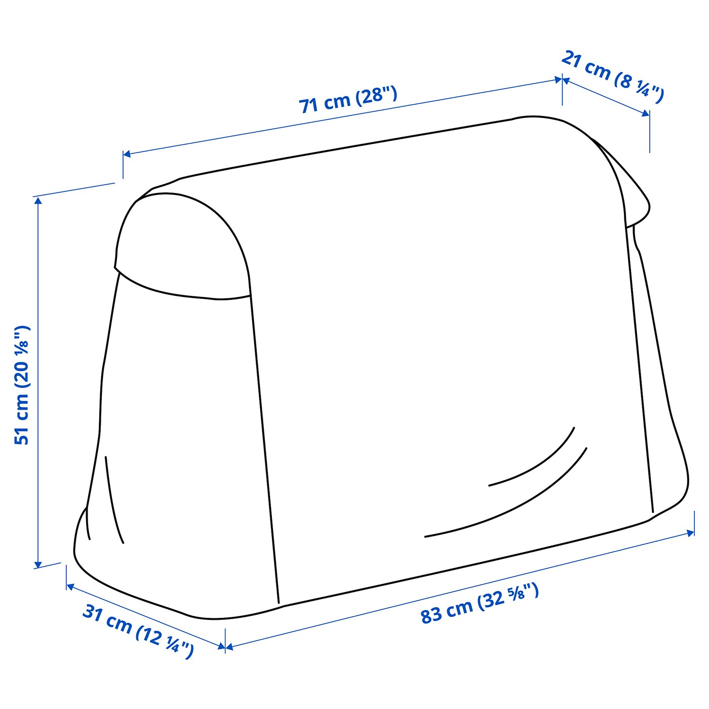 картинка Крышка для кашпо IKEA, 83x51x31 см, белый от магазина Одежда+