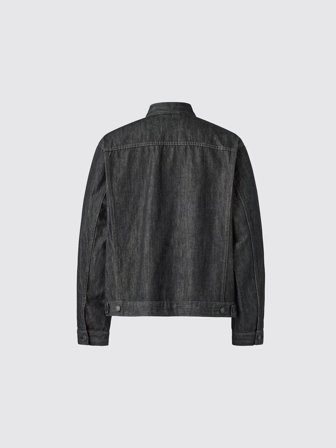 картинка Джинсовая куртка Uniqlo, для повседневной носки, черный от магазина Одежда+