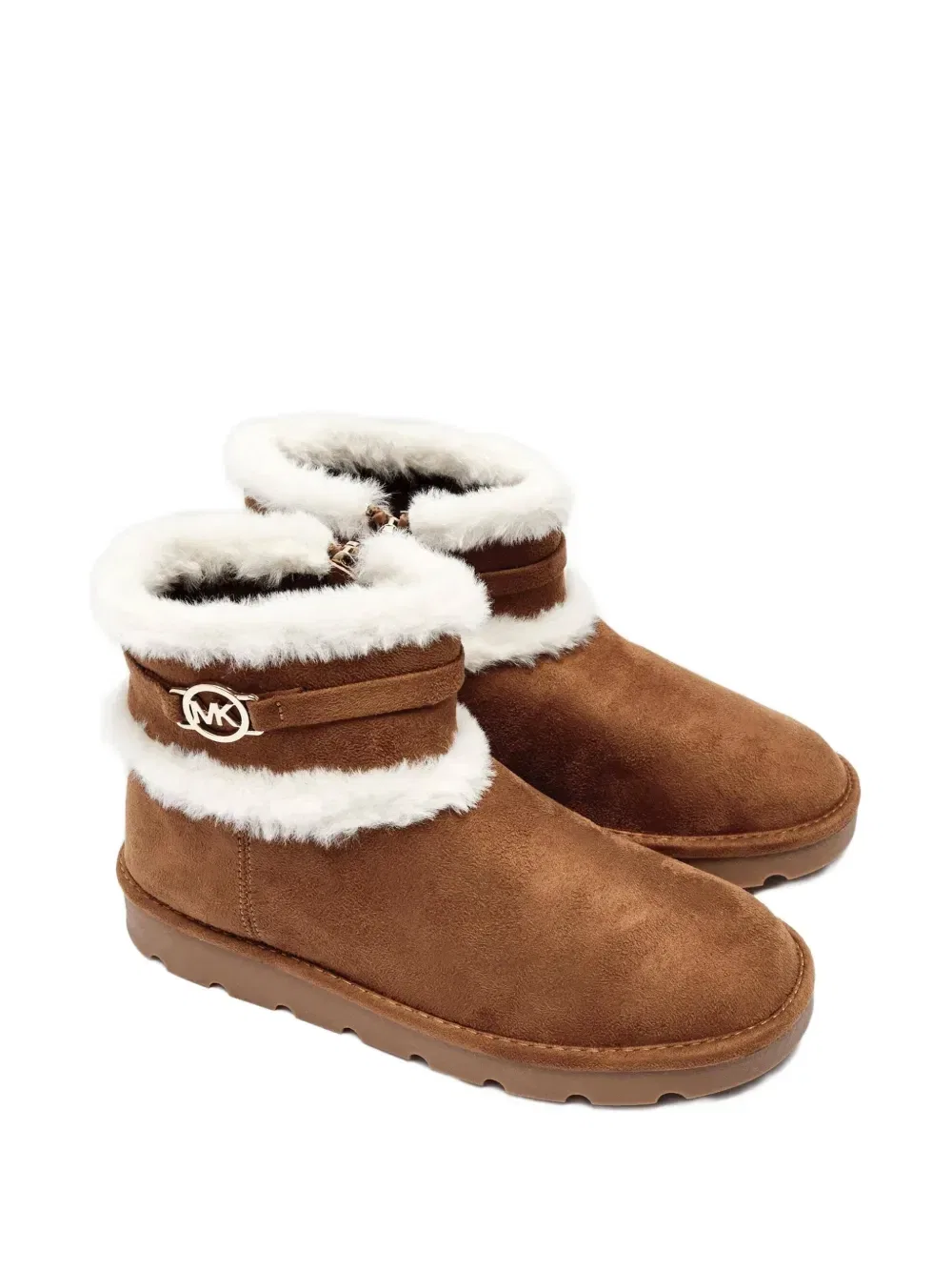 картинка Ботильоны с меховой отделкой Michael Kors Kids, коричневый от магазина Одежда+