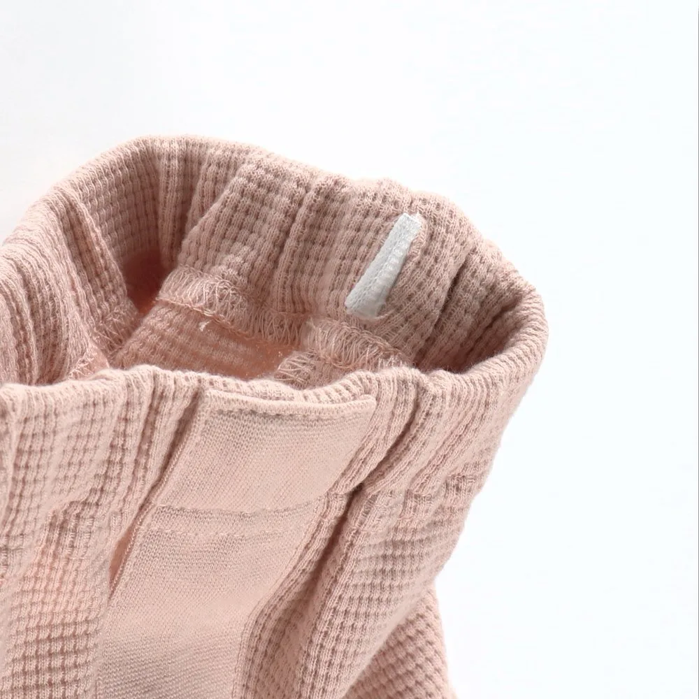 картинка [/Детские100% мягкий вафельный хлопок] Длинные штаны Branshes, Light pink от магазина Одежда+