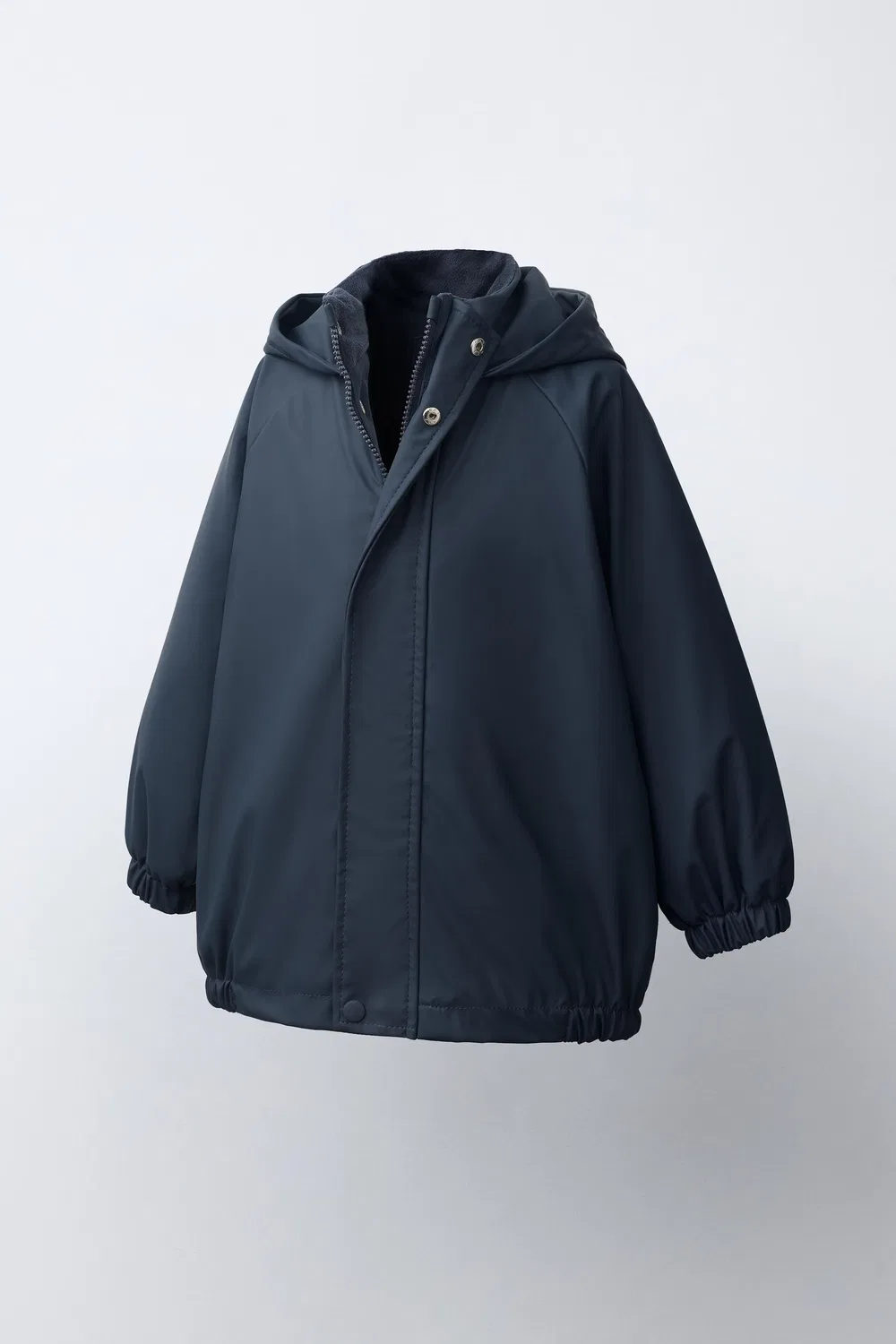 картинка Водоотталкивающий прорезиненный дождевик ZARA, Navy blue от магазина Одежда+