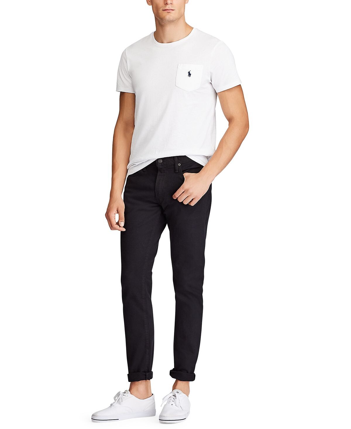 картинка Джинсы Polo Ralph Lauren Sullivan Slim Stretch, черный от магазина Одежда+