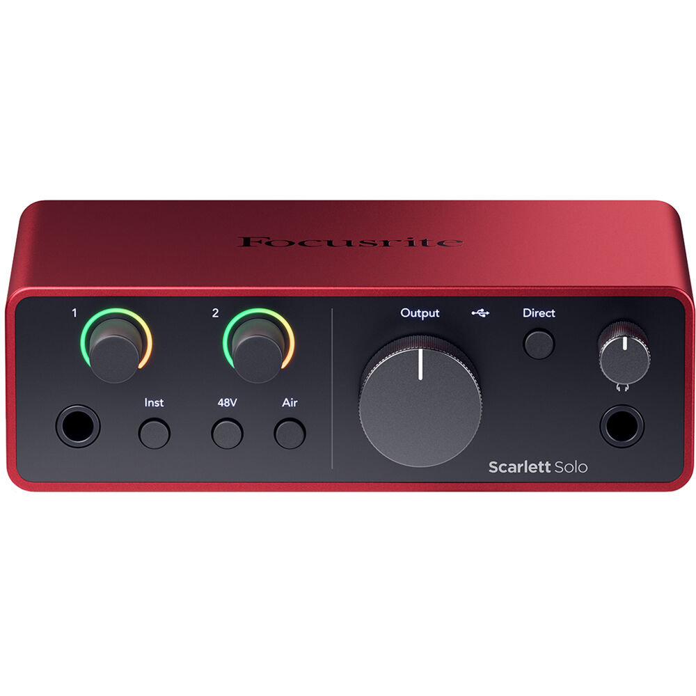 картинка Аудиоинтерфейс Focusrite Scarlett Solo USB-C (4-го поколения) от магазина Одежда+