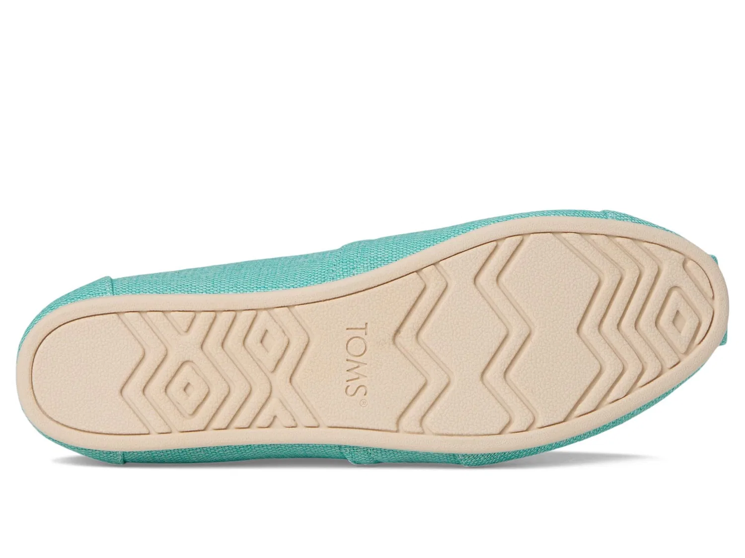 картинка Женские эспадрильи с принтом Alpargata Classic TOMS, Aqua от магазина Одежда+