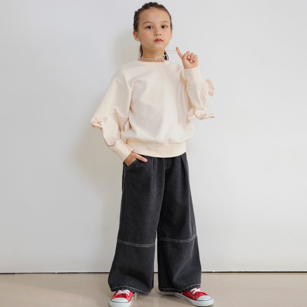 картинка Заправленные широкие джинсы Branshes, Charcoal Gray от магазина Одежда+