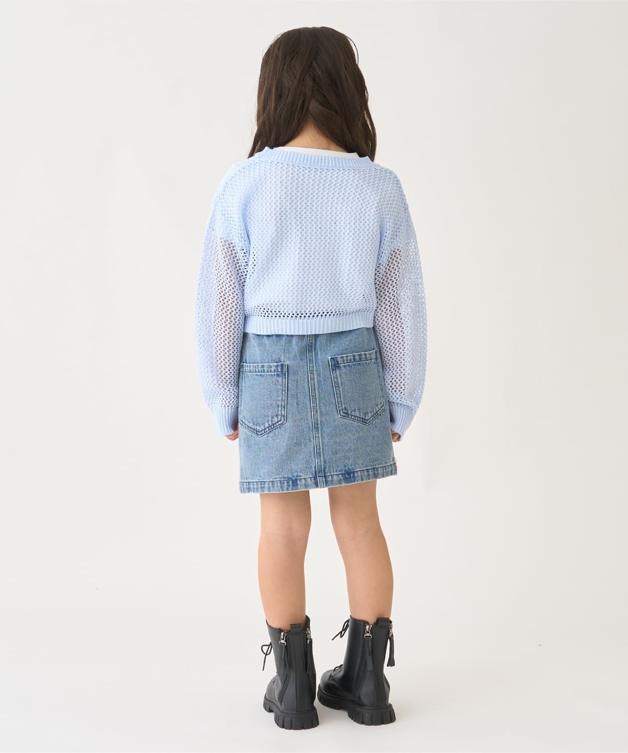картинка Джинсовая юбка со стразами Minimal, blue от магазина Одежда+