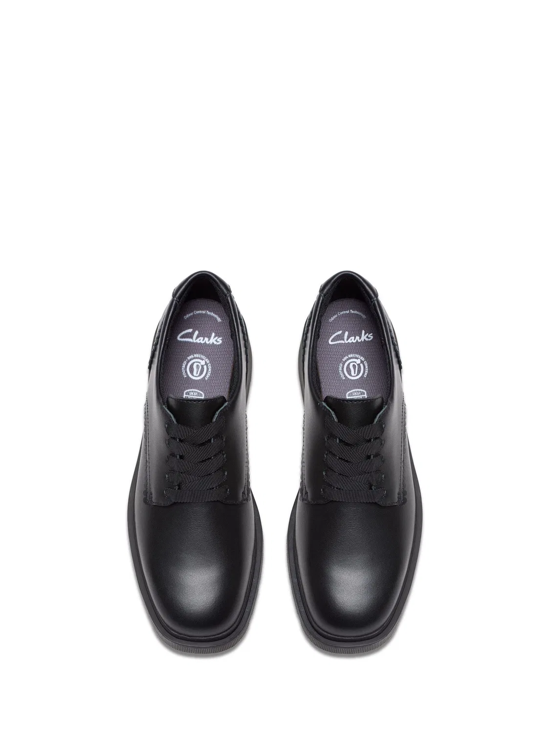 картинка Туфли Clarks Eris Pure, черная кожа, для девочек от магазина Одежда+