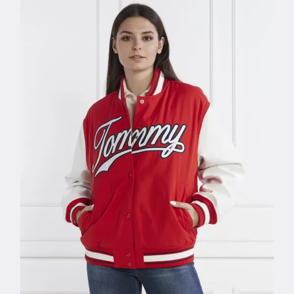 картинка Бомбер стандартного кроя Tommy Hilfiger, красный от магазина Одежда+