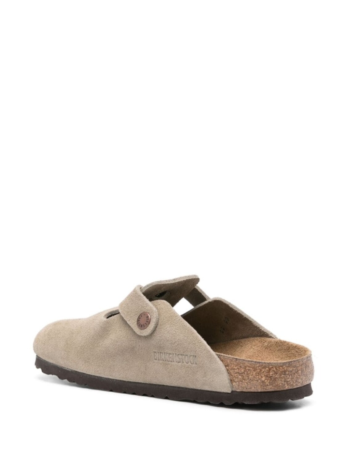 картинка Мюли Birkenstock Boston Soft Footbed Suede Leather, бежевый от магазина Одежда+