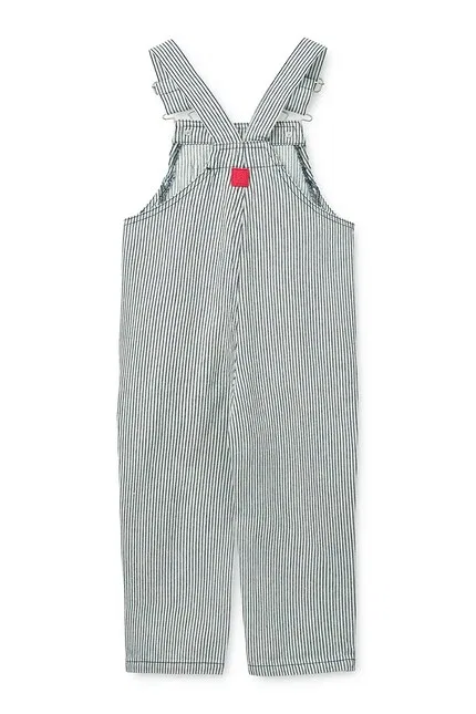 картинка Джинсы с завышенной талией Delani Stripe Denim Dungarees Liewood, синий от магазина Одежда+