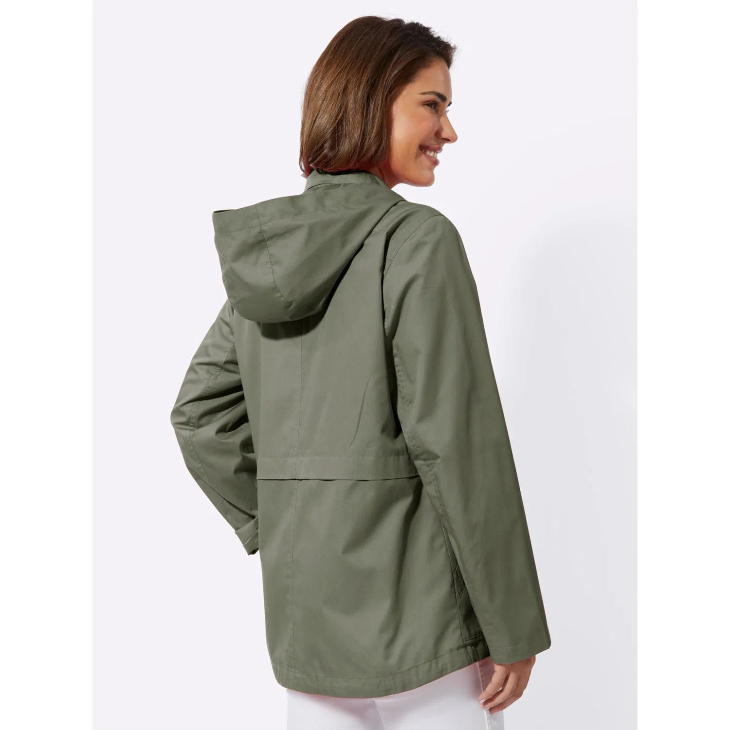 картинка Женский куртка-анорак с капюшоном Classic Basics, Khaki от магазина Одежда+