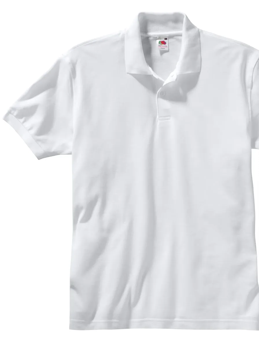 картинка Рубашка-поло Fruit of the Loom "Poloshirt", белый от магазина Одежда+