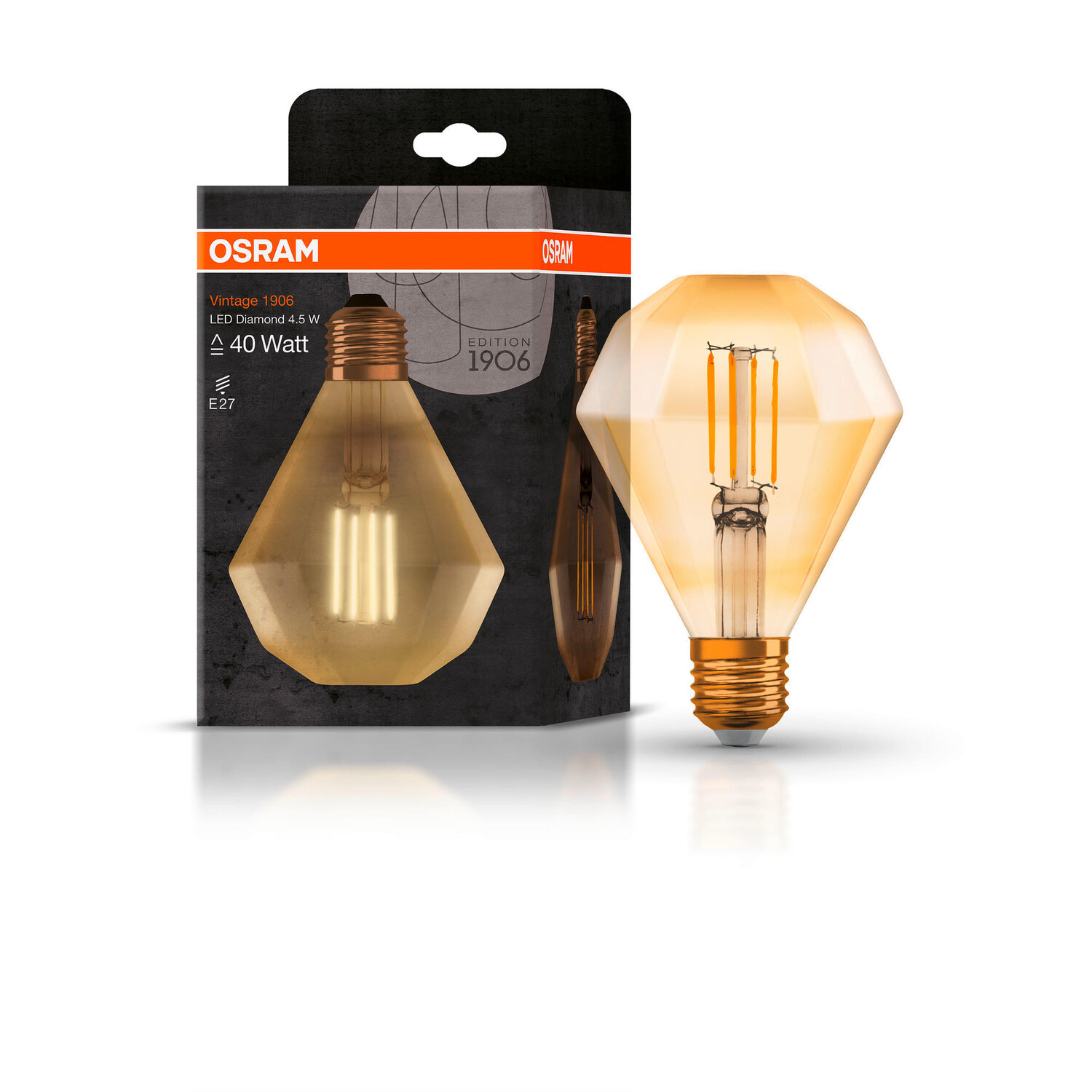 картинка Светодиодная лампочка Osram, 11 см, золотой от магазина Одежда+