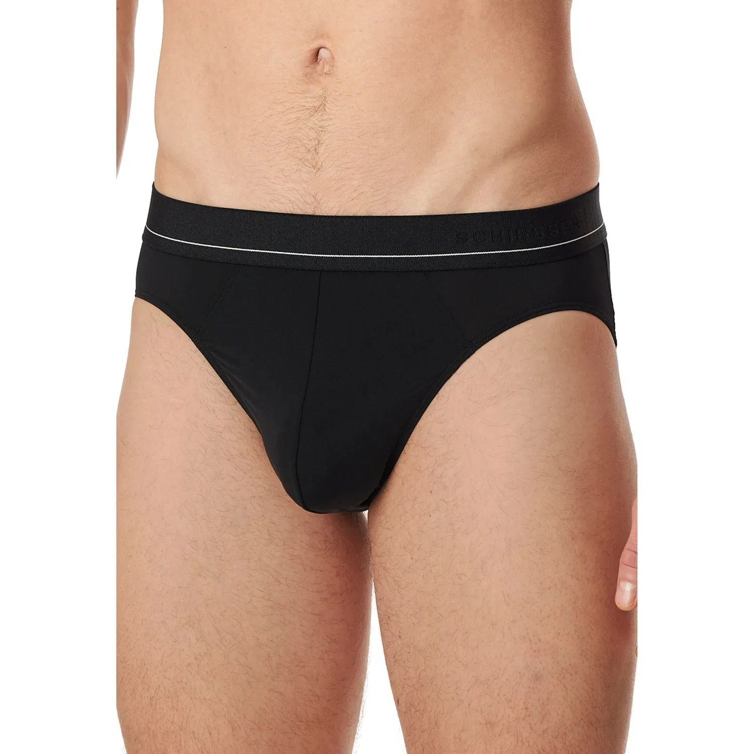 картинка Мужские слипы из микрофибры Pure Micro Schiesser, Black от магазина Одежда+