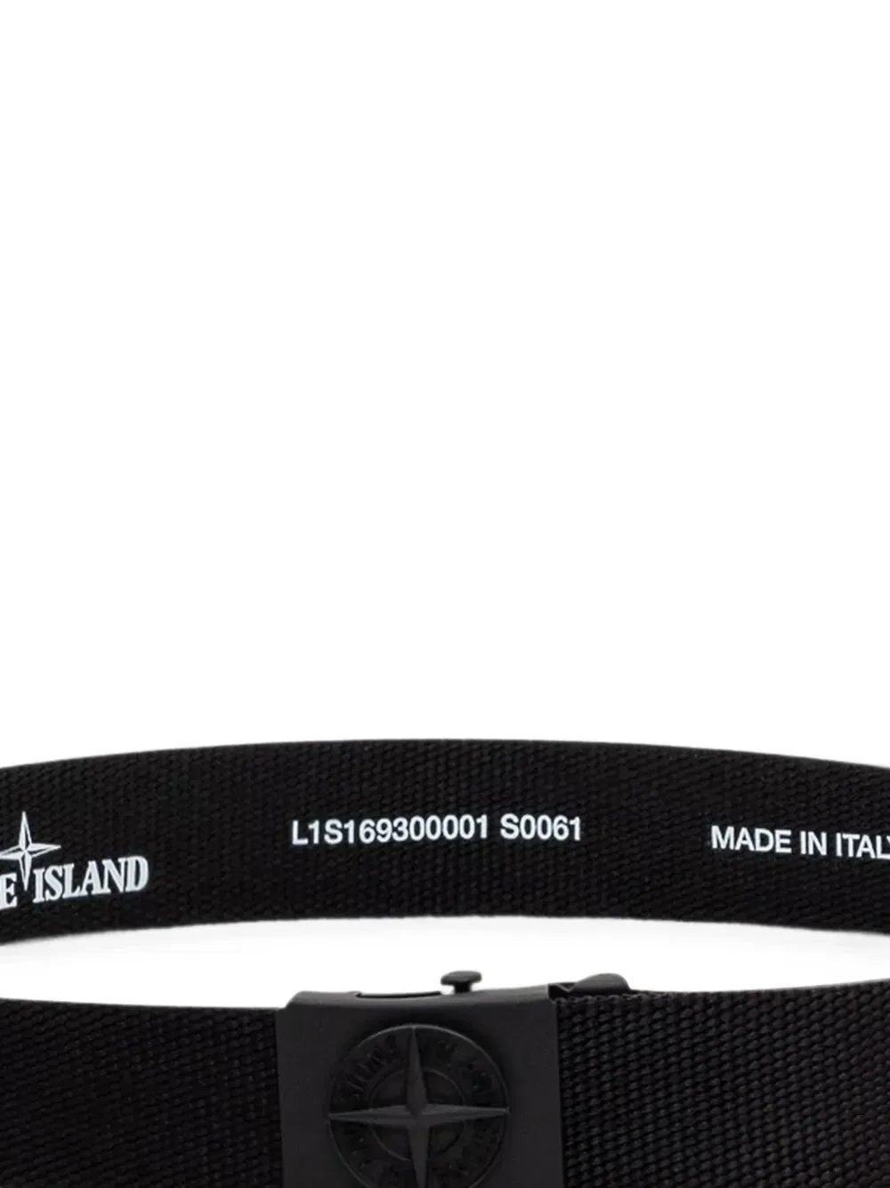 картинка Ремень с пряжкой Compass Stone Island Junior, черный от магазина Одежда+