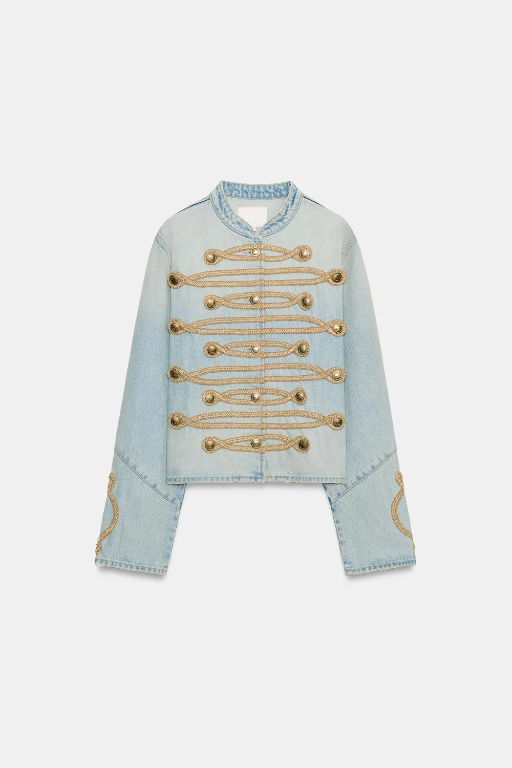 картинка Джинсовая куртка TRF на пуговицах ZARA, Light blue от магазина Одежда+