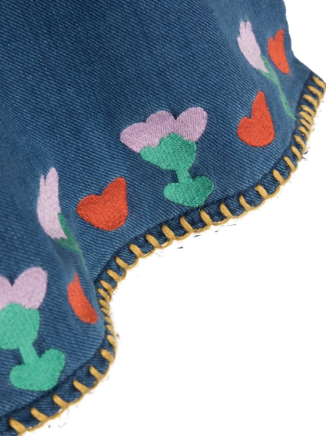 картинка Stella McCartney Kids джинсовое платье с вышивкой, синий от магазина Одежда+